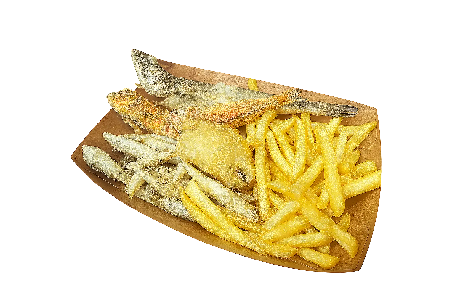 Alaska - Panino con carpaccio di salmone e zucchine fritte