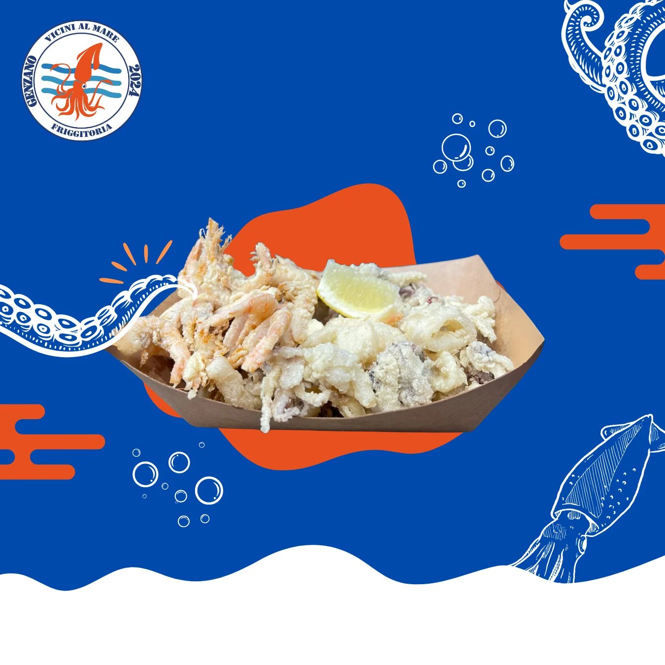 Cartoccio MEDIUM Gamberi e Calamari