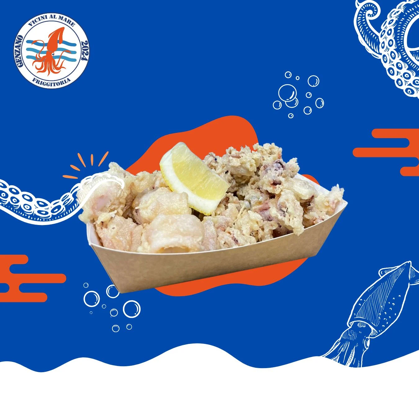 Cartoccio MEDIUM Calamari e Moscardini